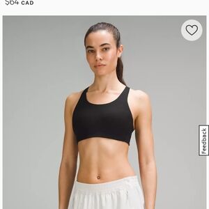 lululemon Energy Bra *High Support, B–DDD Cups Black Sports Bra